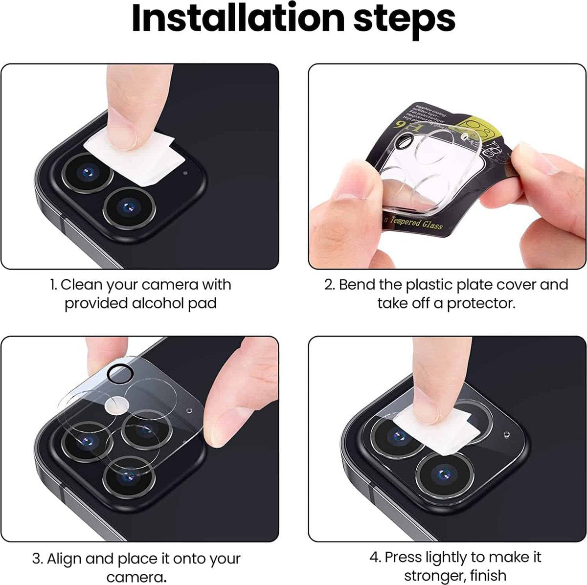 iPhone 13 / 13 Mini Full Lens Protector – Transparant