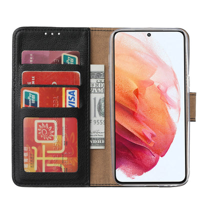 Samsung S23 Bookcase met 3 Pasjeshouders - Magneetsluiting - Zwart