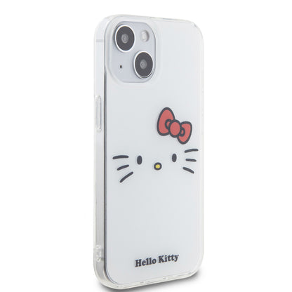 Hello Kitty iPhone 15 Backcover - Kitty Face - Wit