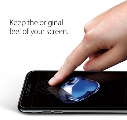 Full Screenprotector voor iPhone 7Plus/8Plus - Transparant - Zwart